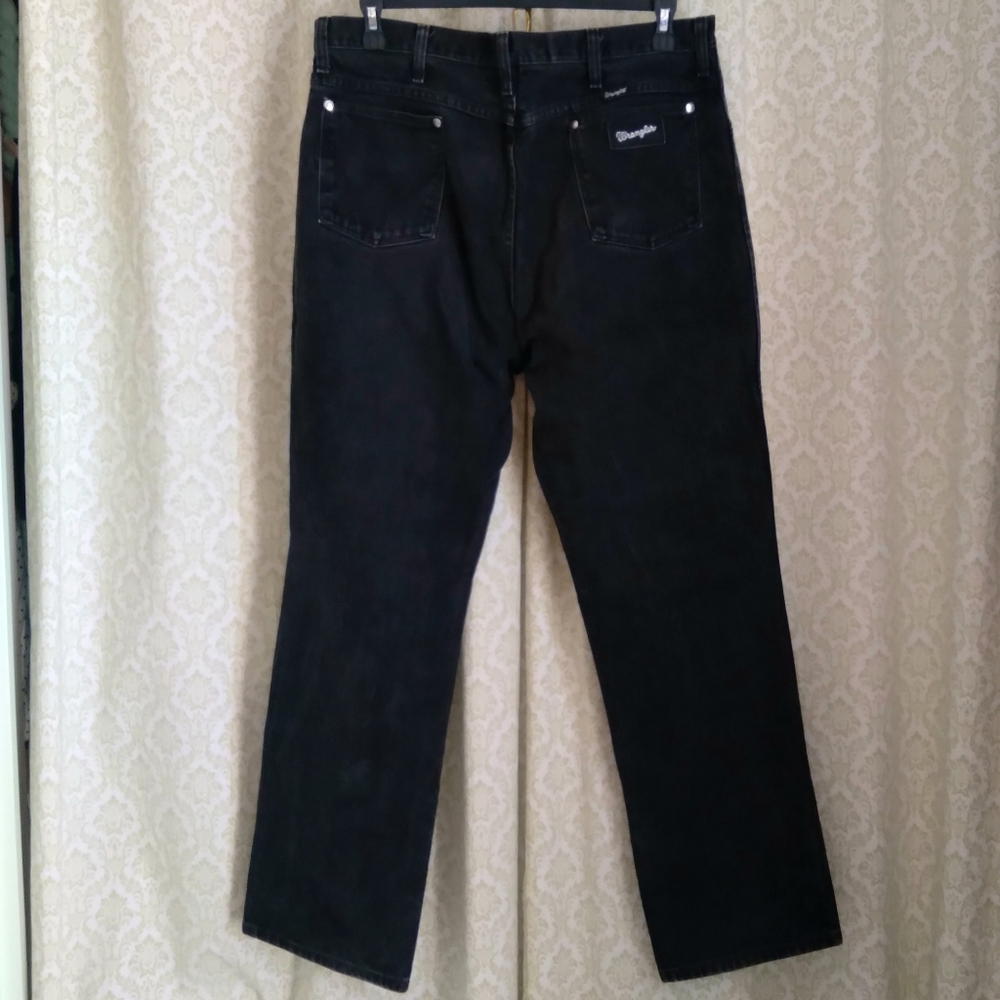 Wrangler Mens Black Jeans - Picture 2 of 5